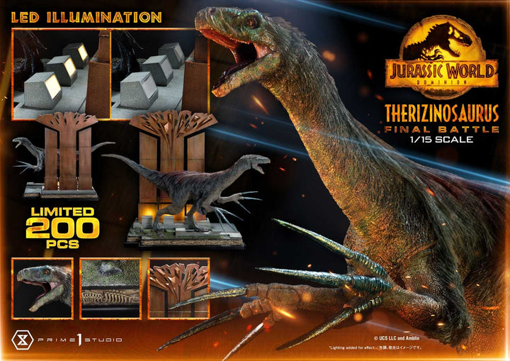 [Pre-Order] PRIME1 STUDIO - LMCJW3-02: LEGACY MUSEUM COLLECTION JURASSIC WORLD: DOMINION (FILM) THERIZINOSAURUS 1/15 SCALE