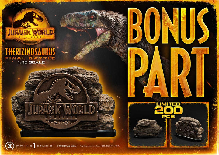 [Pre-Order] PRIME1 STUDIO - LMCJW3-02: LEGACY MUSEUM COLLECTION JURASSIC WORLD: DOMINION (FILM) THERIZINOSAURUS 1/15 SCALE