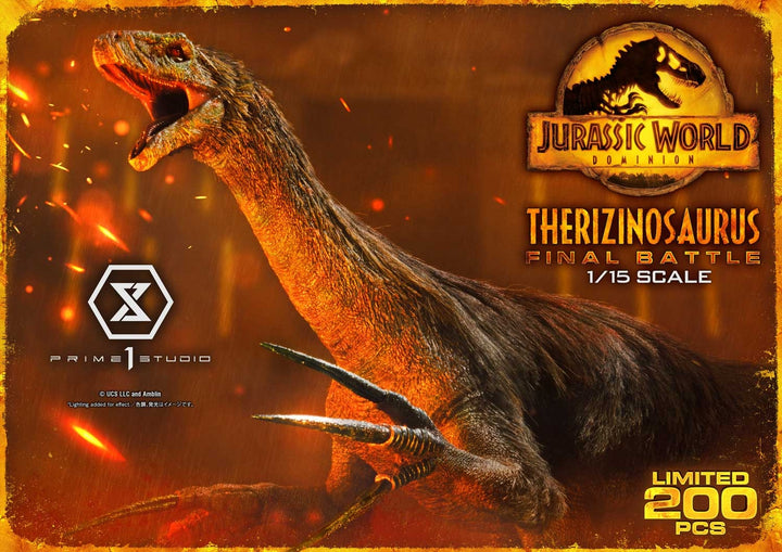 [Pre-Order] PRIME1 STUDIO - LMCJW3-02: LEGACY MUSEUM COLLECTION JURASSIC WORLD: DOMINION (FILM) THERIZINOSAURUS 1/15 SCALE