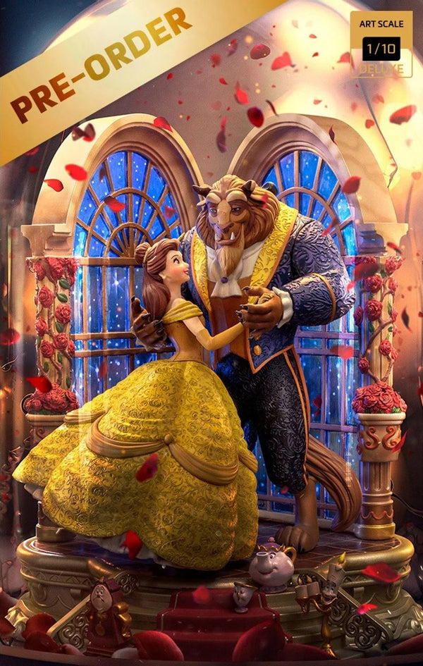 [Pre-Order] Iron Studios - Statue Beauty and the Beast Deluxe - Disney 100th - Beauty and Beast - Art Scale 1/10