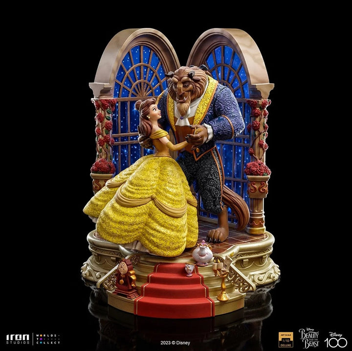 [Pre-Order] Iron Studios - Statue Beauty and the Beast Deluxe - Disney 100th - Beauty and Beast - Art Scale 1/10