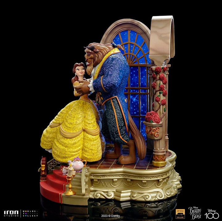 [Pre-Order] Iron Studios - Statue Beauty and the Beast Deluxe - Disney 100th - Beauty and Beast - Art Scale 1/10