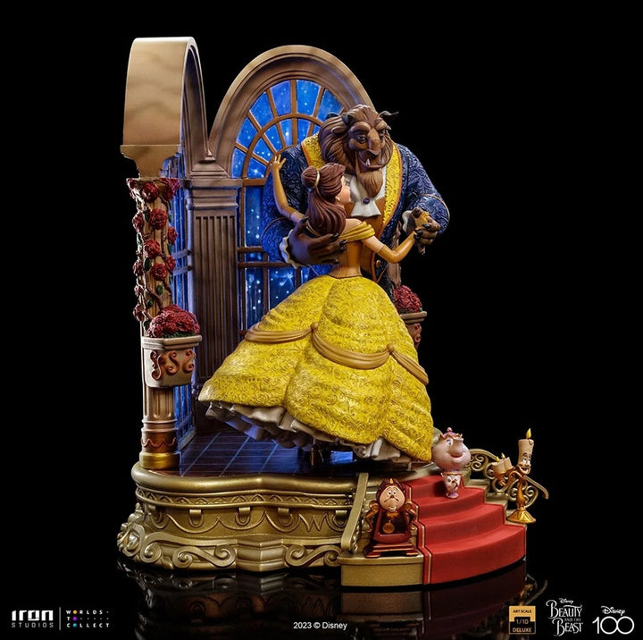 [Pre-Order] Iron Studios - Statue Beauty and the Beast Deluxe - Disney 100th - Beauty and Beast - Art Scale 1/10