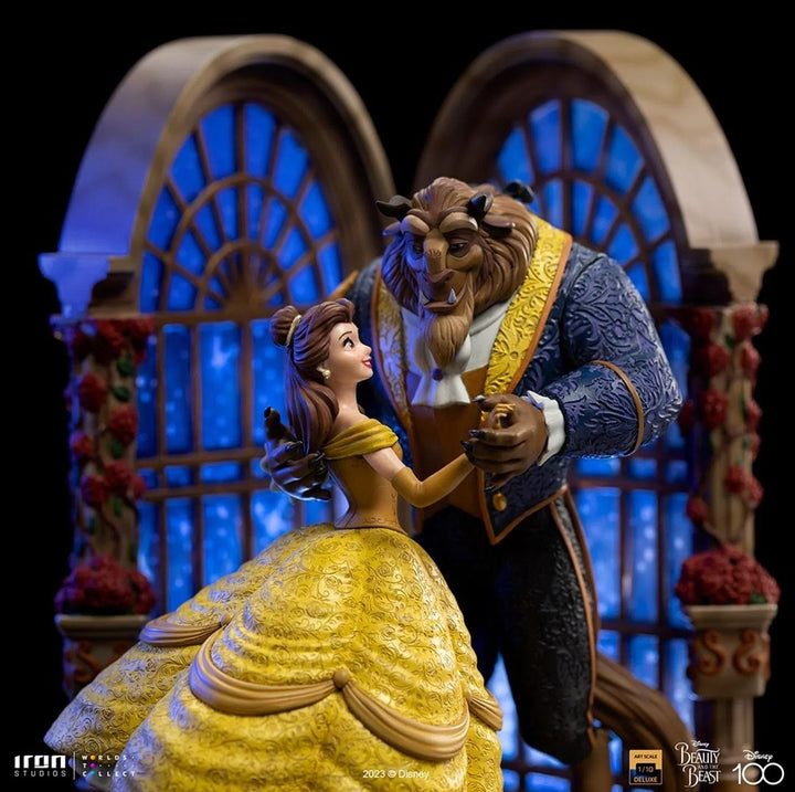 [Pre-Order] Iron Studios - Statue Beauty and the Beast Deluxe - Disney 100th - Beauty and Beast - Art Scale 1/10