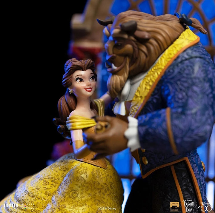 [Pre-Order] Iron Studios - Statue Beauty and the Beast Deluxe - Disney 100th - Beauty and Beast - Art Scale 1/10