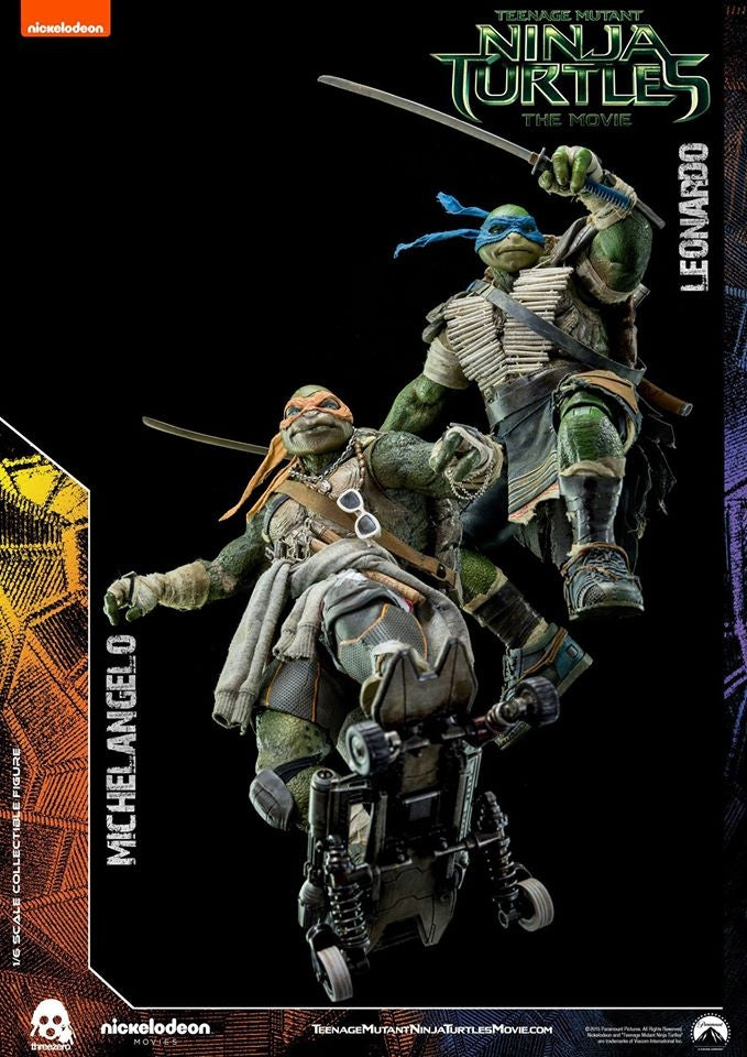  threezero -  TMNT Movie - Leonardo & Michelangelo