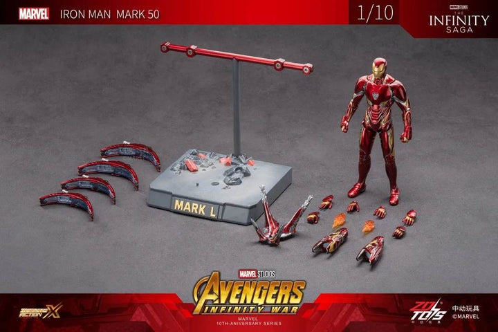 ZhongDong Toys - Iron Man MK IV with Suit-Up Gantry 1/10 Action Figure Set