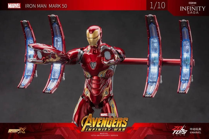 ZhongDong Toys - Iron Man MK IV with Suit-Up Gantry 1/10 Action Figure Set