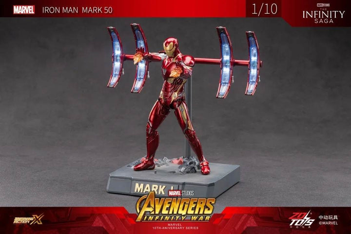 ZhongDong Toys - Iron Man MK IV with Suit-Up Gantry 1/10 Action Figure Set