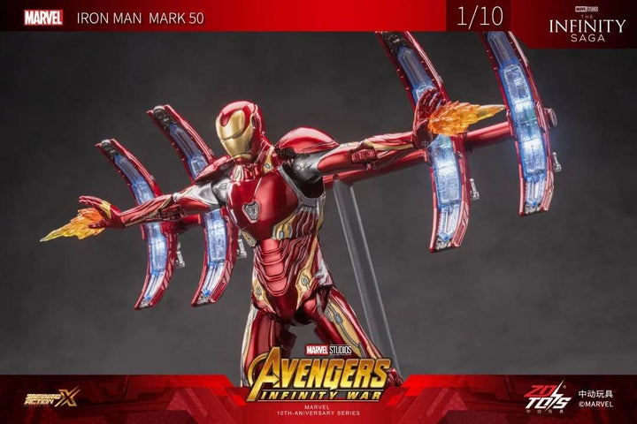 ZhongDong Toys - Iron Man MK IV with Suit-Up Gantry 1/10 Action Figure Set