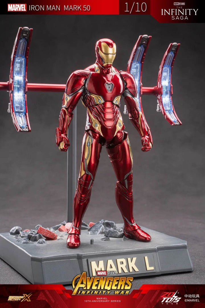 ZhongDong Toys - Iron Man MK IV with Suit-Up Gantry 1/10 Action Figure Set