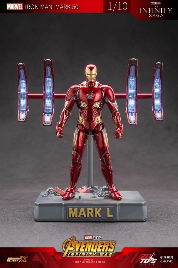 ZhongDong Toys - Iron Man MK IV with Suit-Up Gantry 1/10 Action Figure Set