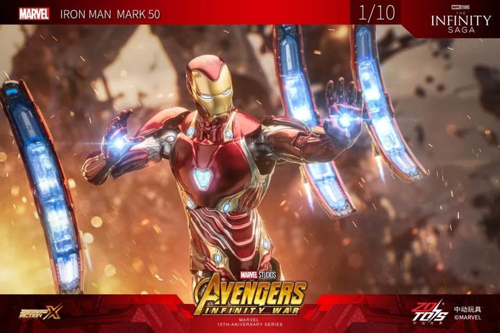 ZhongDong Toys - Iron Man MK IV with Suit-Up Gantry 1/10 Action Figure Set