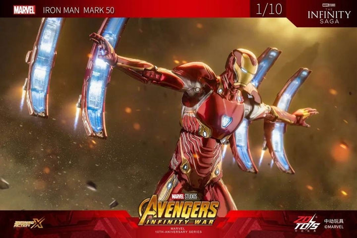 ZhongDong Toys - Iron Man MK IV with Suit-Up Gantry 1/10 Action Figure Set