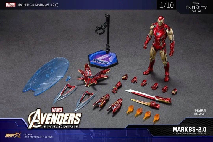 ZhongDong Toys - 1/10 Iron Man Mark 50 and Nano Floating Gun with Platform Set