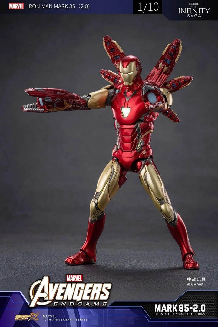 ZhongDong Toys - 1/10 Iron Man Mark 50 and Nano Floating Gun with Platform Set