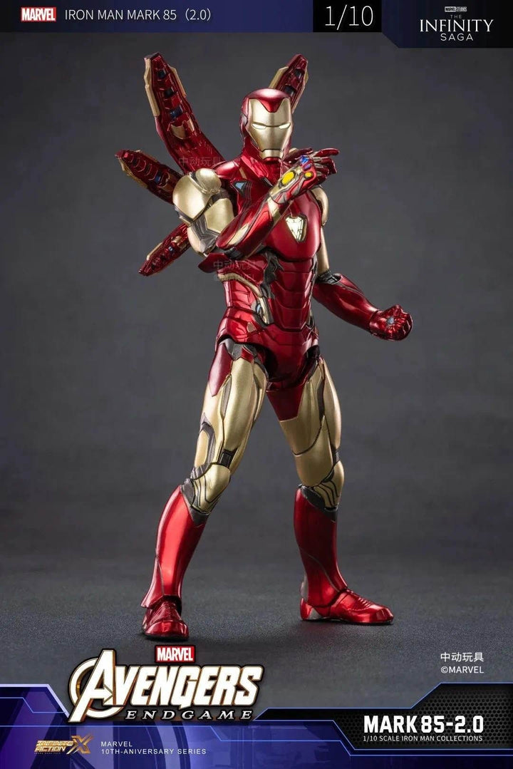 ZhongDong Toys - 1/10 Iron Man Mark 50 and Nano Floating Gun with Platform Set