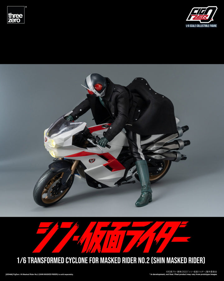 [Pre Order] Threezero - SHIN MASKED RIDER - FigZero 1/6 Transformed Cyclone for Masked Rider