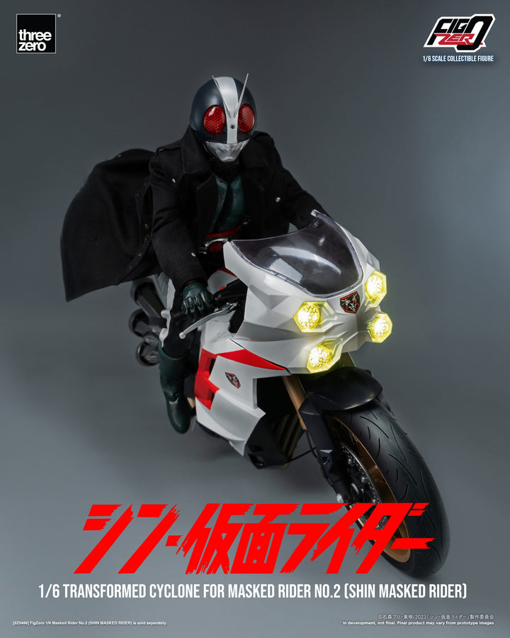 [Pre Order] Threezero - SHIN MASKED RIDER - FigZero 1/6 Transformed Cyclone for Masked Rider