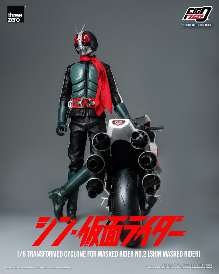 [Pre Order] Threezero - SHIN MASKED RIDER - FigZero 1/6 Transformed Cyclone for Masked Rider