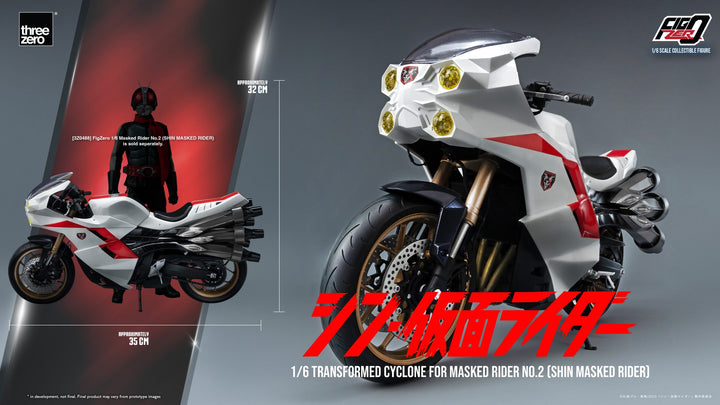 [Pre Order] Threezero - SHIN MASKED RIDER - FigZero 1/6 Transformed Cyclone for Masked Rider