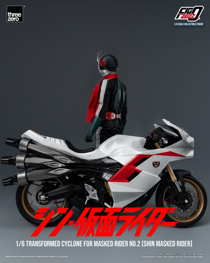 [Pre Order] Threezero - SHIN MASKED RIDER - FigZero 1/6 Transformed Cyclone for Masked Rider