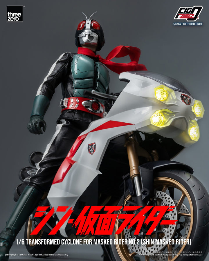 [Pre Order] Threezero - SHIN MASKED RIDER - FigZero 1/6 Transformed Cyclone for Masked Rider