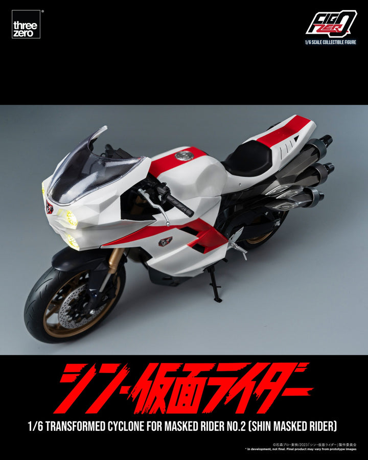 [Pre Order] Threezero - SHIN MASKED RIDER - FigZero 1/6 Transformed Cyclone for Masked Rider