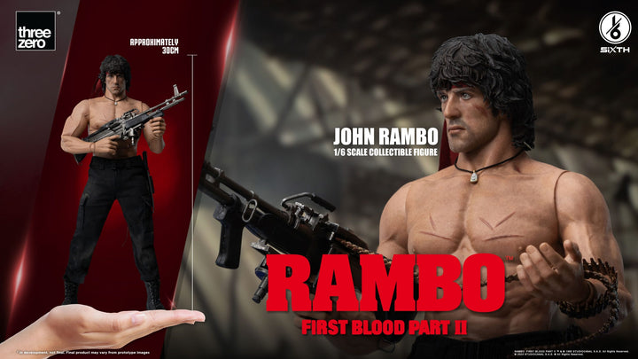 [Pre-Order] Threezero P.O - Rambo: First Blood Part II 1/6 scale John Rambo