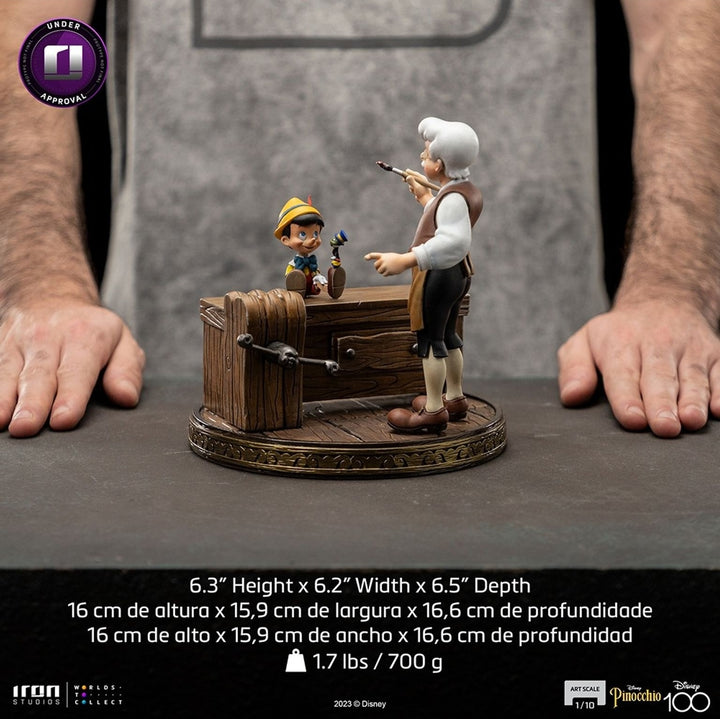 [Pre-Order] Iron Studios - Statue Pinocchio - Disney 100th - Pinocchio - Art Scale 1/10