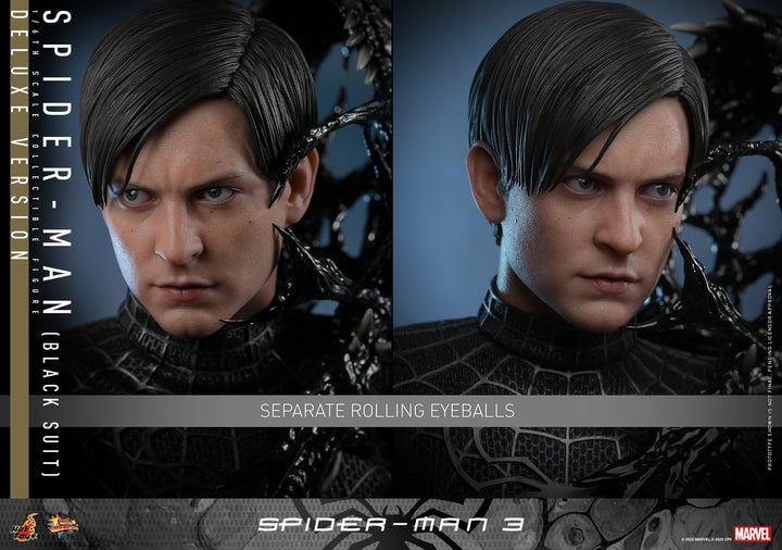 [Pre-Order] Hot Toys - MMS728 - Spider-Man 3 - 1/6th scale Spider-Man (Black Suit) Collectible Figure (Deluxe Version)