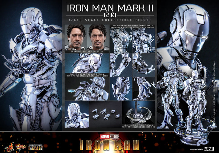 Hot Toys - MMS733D59 - Iron Man - 1/6th scale Iron Man Mark II (2.0) Collectible Figure