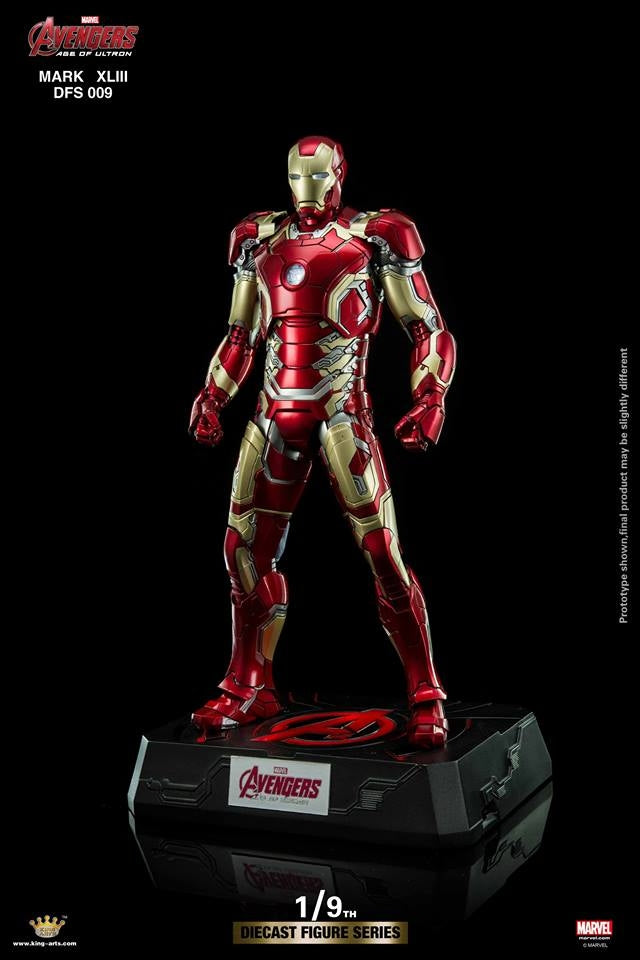 King Arts - 1/9th Diecast Figure Series -  Iron Man Mark 43