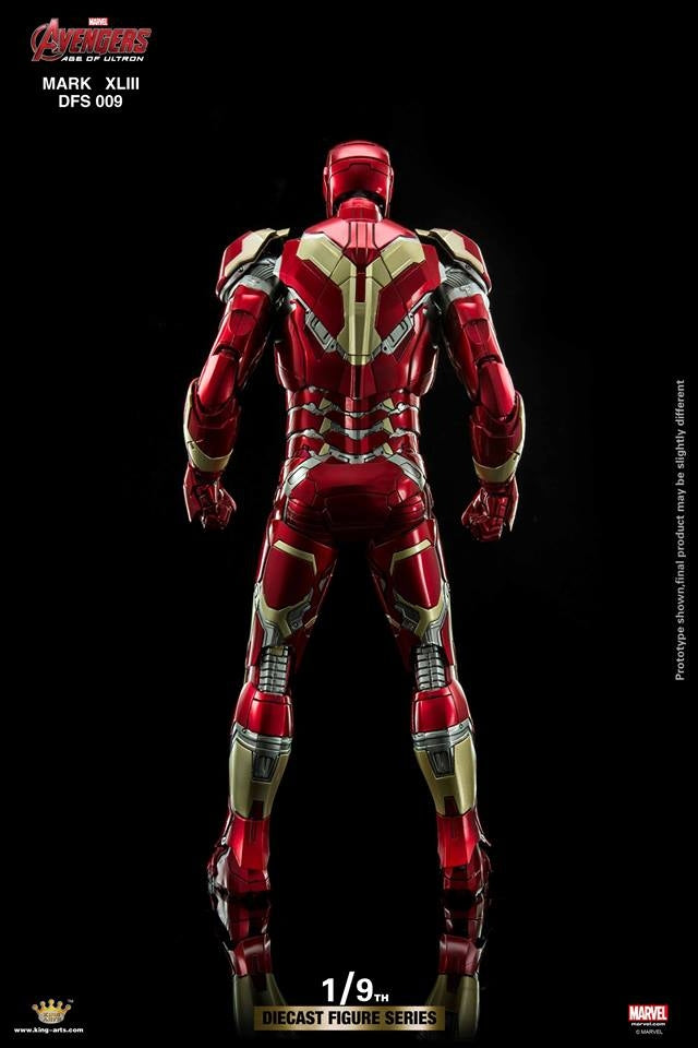 King Arts - 1/9th Diecast Figure Series -  Iron Man Mark 43