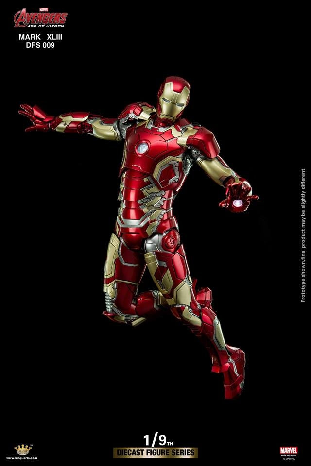 King Arts - 1/9th Diecast Figure Series -  Iron Man Mark 43