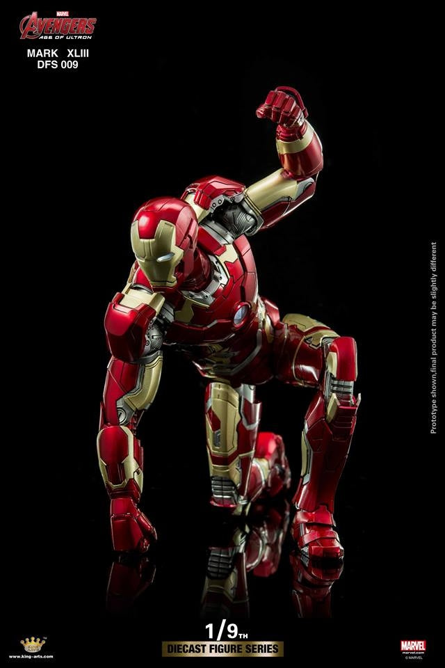 King Arts - 1/9th Diecast Figure Series -  Iron Man Mark 43