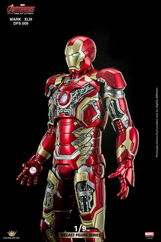 King Arts - 1/9th Diecast Figure Series -  Iron Man Mark 43