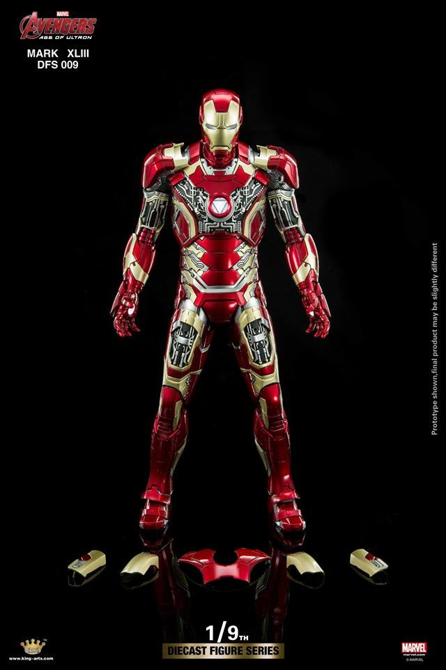 King Arts - 1/9th Diecast Figure Series -  Iron Man Mark 43