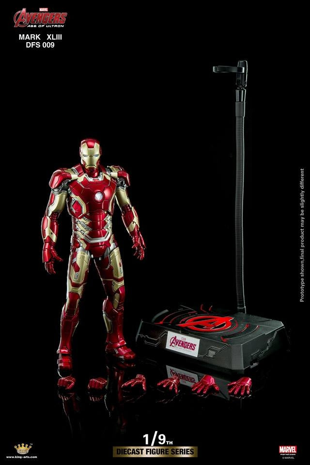 King Arts - 1/9th Diecast Figure Series -  Iron Man Mark 43