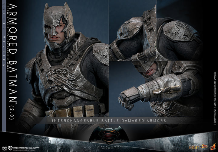 [Pre-Order] Hot Toys - MMS743D63 -BVS: Dawn of Justice -  1/6th scale Armored Batman (2.0) Collectible Figure (Deluxe Version)