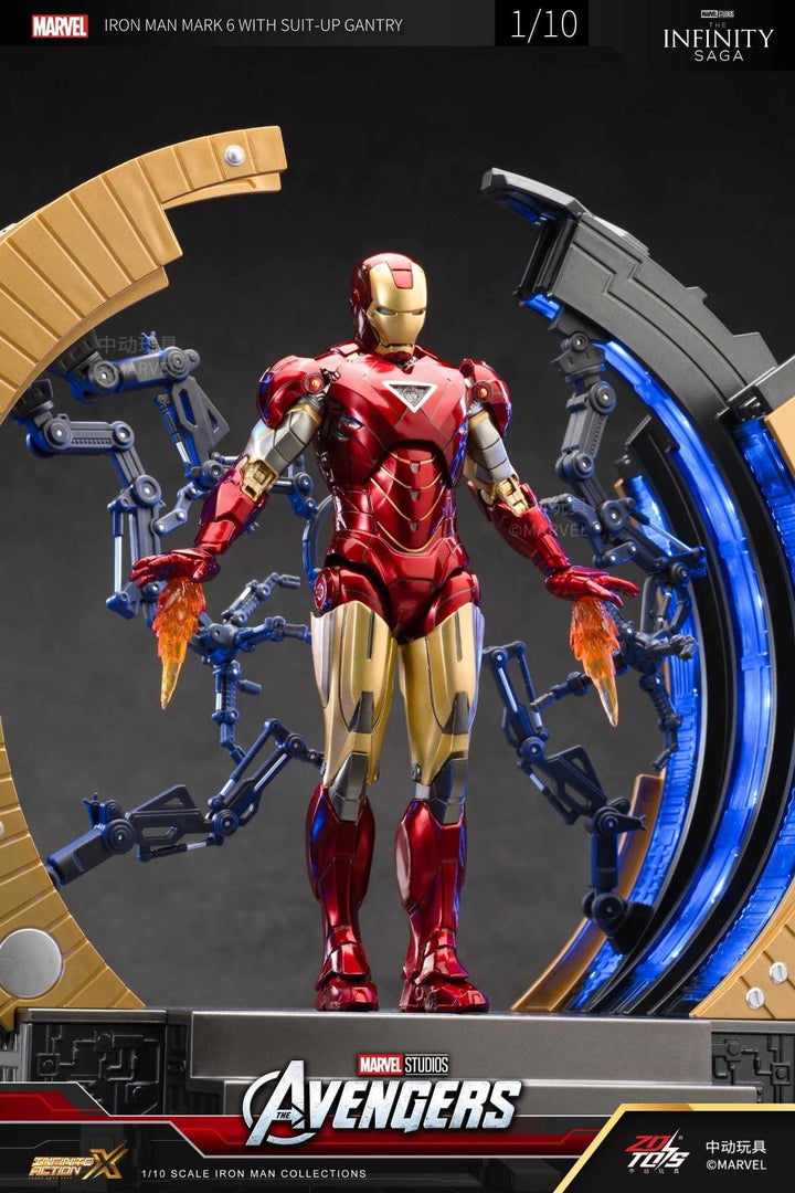 ZhongDong Toys - Infinity Saga - Iron Man Mark 6 with Suit-up Gantry Action Figure