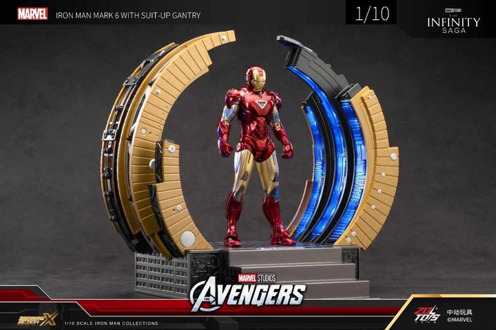 ZhongDong Toys - Infinity Saga - Iron Man Mark 6 with Suit-up Gantry Action Figure