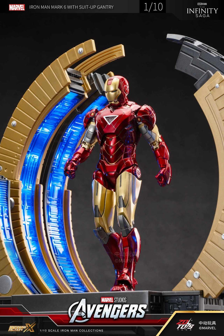 ZhongDong Toys - Infinity Saga - Iron Man Mark 6 with Suit-up Gantry Action Figure