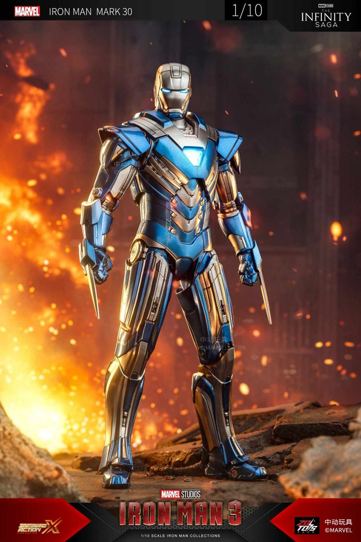 ZD TOYS - Infinity Saga - Iron Man Mark 30 (Blue Steel)