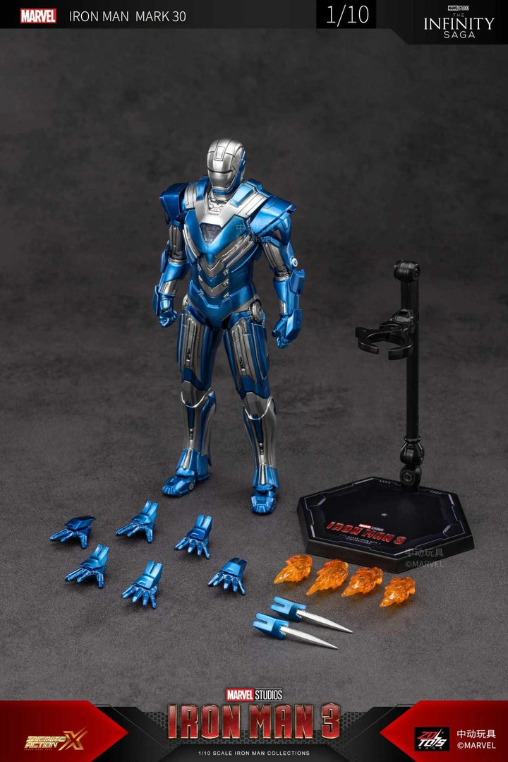 ZD TOYS - Infinity Saga - Iron Man Mark 30 (Blue Steel)