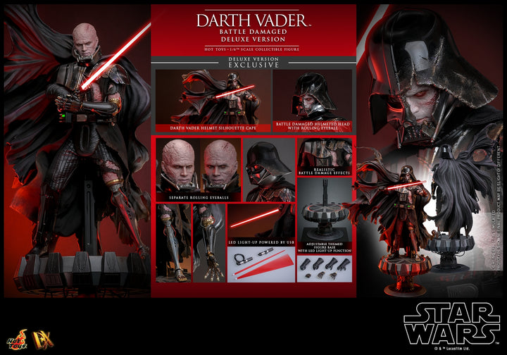 [Pre-Order] Hot Toys - DX44 - Star War - 1/6th scale Darth Vader (Battle Damaged) Collectible Figure