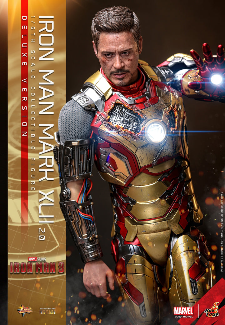 [Pre-Order] Hot Toys - MMS758D65 - Iron Man 3 - 1/6th scale Iron Man Mark XLII (2.0) Collectible Figure