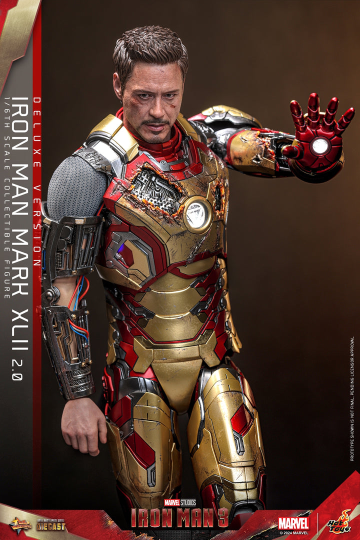 [Pre-Order] Hot Toys - MMS758D65 - Iron Man 3 - 1/6th scale Iron Man Mark XLII (2.0) Collectible Figure