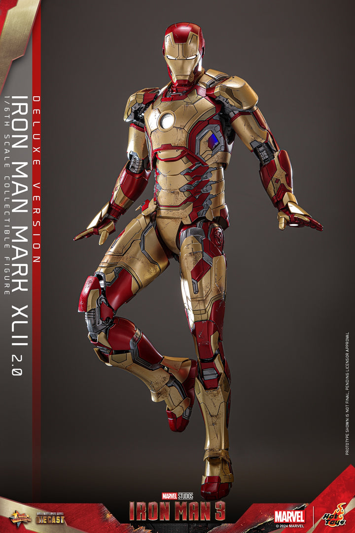 [Pre-Order] Hot Toys - MMS758D65 - Iron Man 3 - 1/6th scale Iron Man Mark XLII (2.0) Collectible Figure