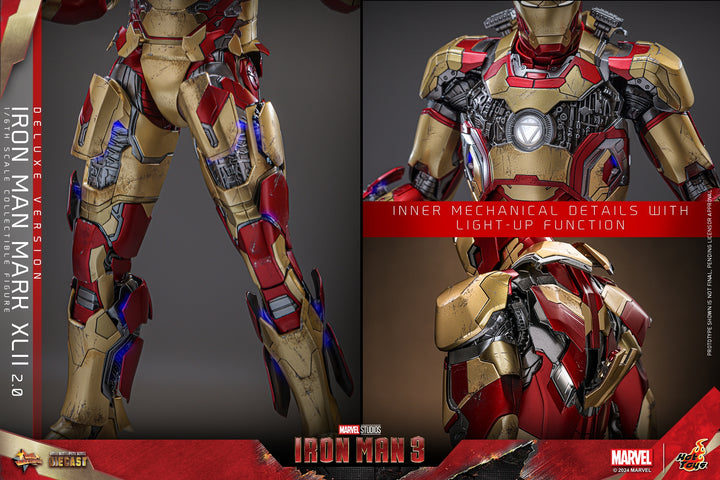 [Pre-Order] Hot Toys - MMS758D65 - Iron Man 3 - 1/6th scale Iron Man Mark XLII (2.0) Collectible Figure